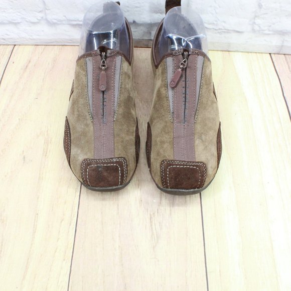 Merrell Barrado Brown Suede Slip on Front Zipper Active Shoes Size 6.5 - Picture 5 of 9